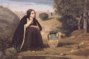 Jean Baptiste Camille  Corot Rebecca au puits (mk11) Germany oil painting reproduction